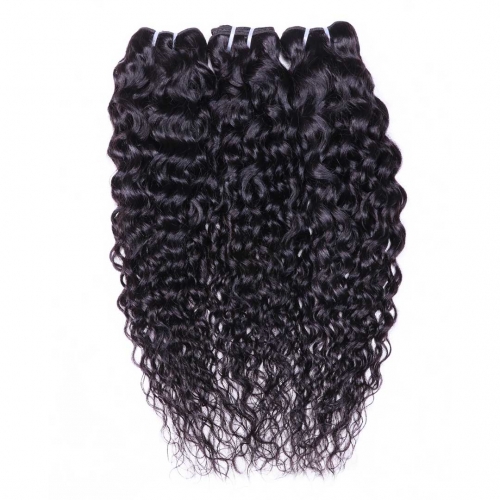 Good Brazilian Hair Weave 3 Bundles Water Wave Evova Human Hair Weft
