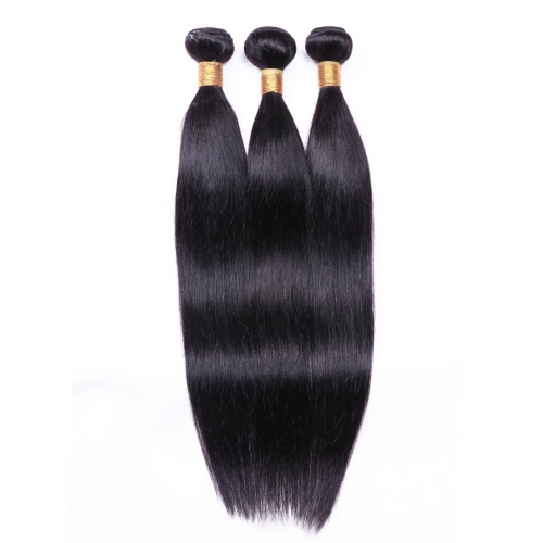 Evova Hair Weave 3 Bundles Cheap Malaysian Straight Human Hair Weft