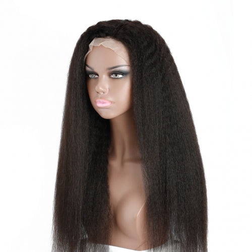 Yaki Straight Human Hair Lace Front Wigs 13x4 13x6 Good HAIRCC HAIR