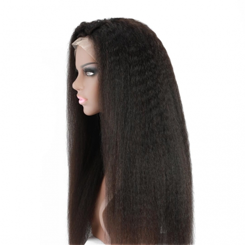 360 Lace Frontal Wigs Yaki Straight Curly Human Hair Wigs Good HAIRCC Hair