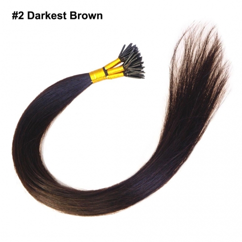 24in Stick/I Tip Keration Fusion Human Hair Extensions 100 Strands Cheap Evova Hair Extensions