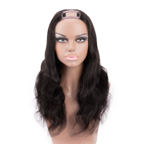 10in-30in U Part Wigs Body Wave Human Hair Glueless Wig HAIRCC U Part Wigs