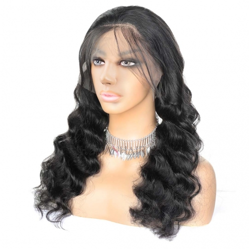 Transparent Lace Front Wig 12in-38in Loose Deep Human Hair African American Wigs HAIRCC Wig