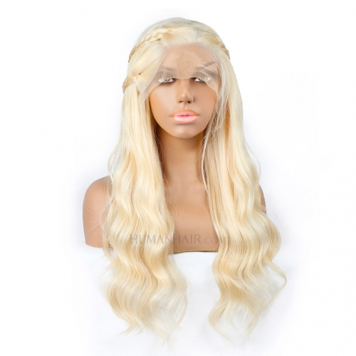Blonde Lace Front Wig 10in-32in Body Wave Human Hair Lace Wigs HAIRCC Wigs