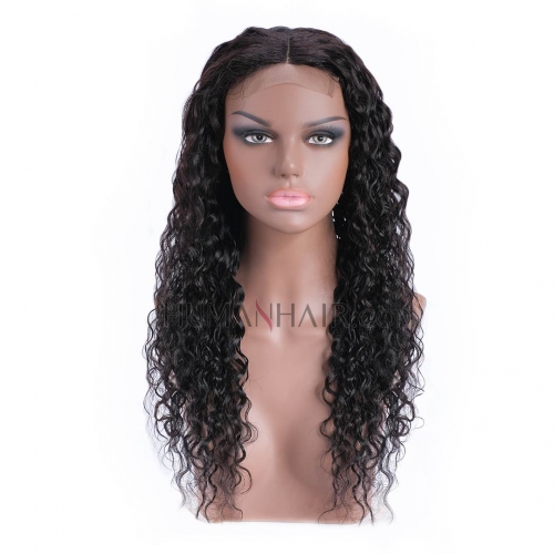 Cheap Lace Closure Wig Water Wave Human Hair 4x4 Lace Closure Wigs HAIRCC Wigs