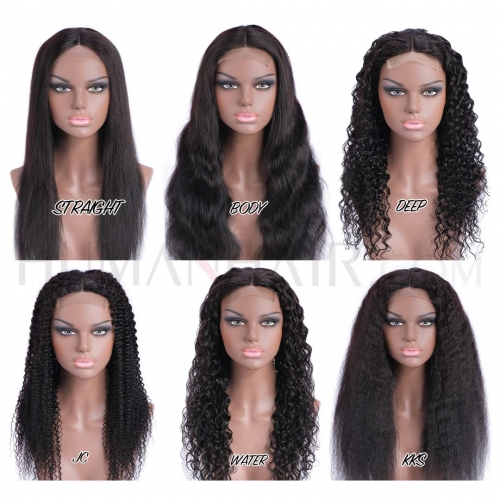 Human Hair Lace Closure Wig 8in-32in Swiss Lace Wigs HAIRCC Wigs