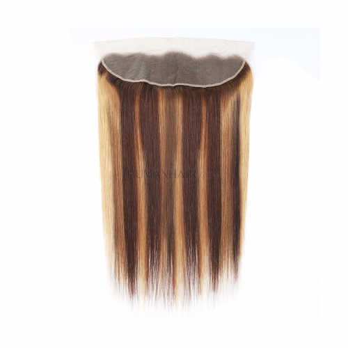 Brown Balayage Ombre Lace Frontal Straight Human Hair HAIRCC Hair
