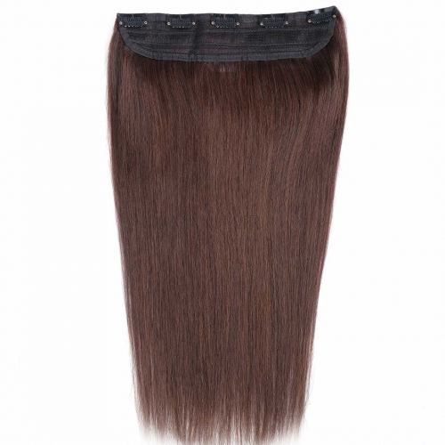 Clip In Remy Human Hair Extensions One Piece Set Darkest Brown #2 HAIRCC Hair