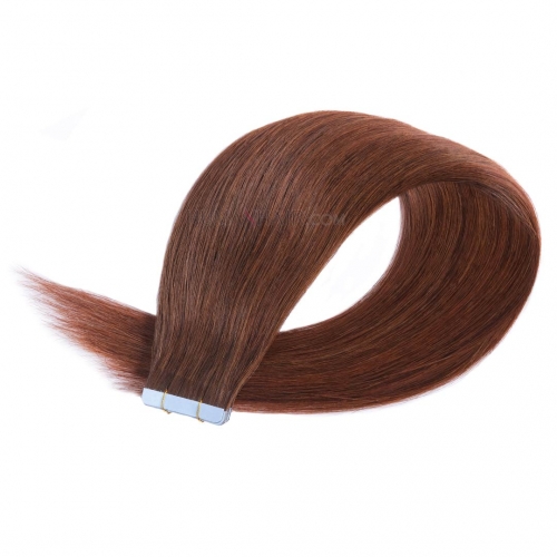 Tape In Hair Extensions 20pcs Dark Brown #4 Remy Human Hair Extensions HAIRCC Hair