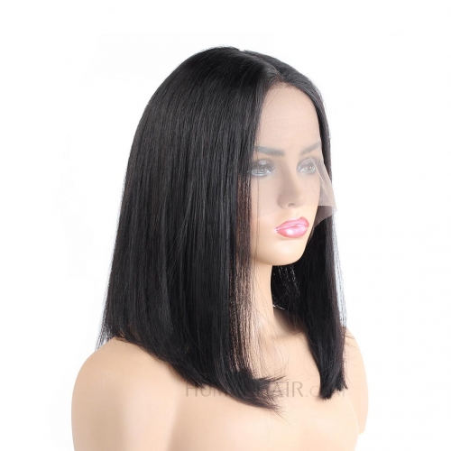 Double Drawn Bob Wig 8in-14in Human Hair Lace Front Wig T Part Lace Wigs HAIRCC Wigs