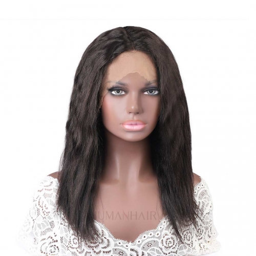 Lace Front Wig Natural Wavy 10in-30in Soft Human Hair T Part Lace Frontal Wig Affordable HAIRCC Wigs