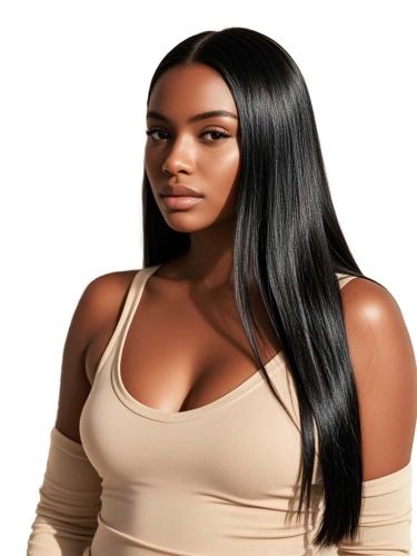 Straight Hair Lace Front Wigs 13x4 13x6 African American Wigs HAIRCC Affordable Hair