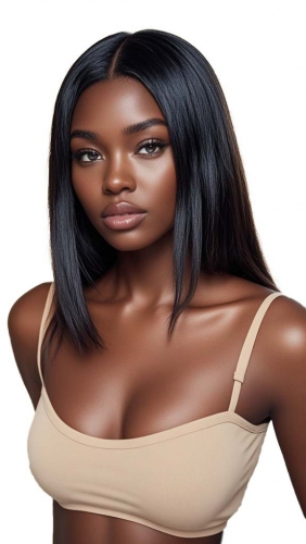 8in-16in 4x4 Short Bob Wig HAIRCC Straight Human Hair Lace Front Wigs